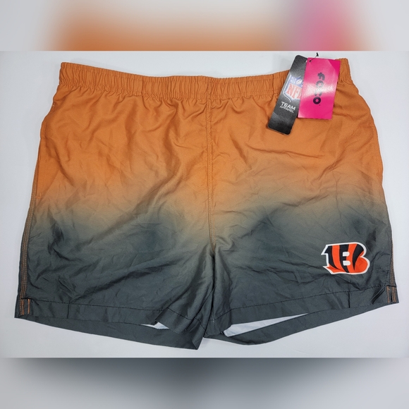 NFL Other - NEW Cincinnati Bengals Men XL Quick Drying Swim Trunks Shorts Mesh Lining Ombre